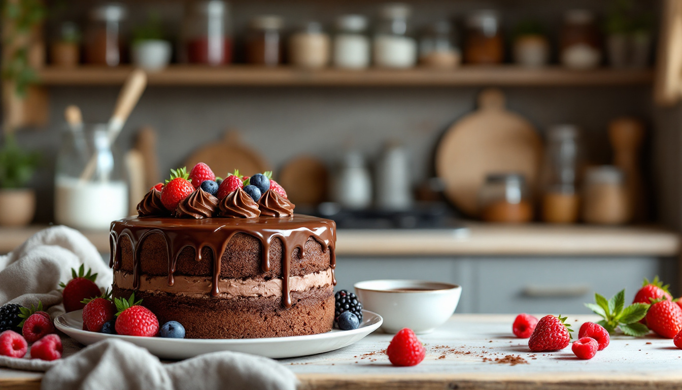 découvrez notre délicieuse recette de gâteau au chocolat bio ultra gourmand, alliant saveurs intenses et ingrédients naturels. parfait pour les amateurs de chocolat et les gourmands soucieux de leur alimentation, ce dessert facile à préparer ravira vos papilles à chaque bouchée.