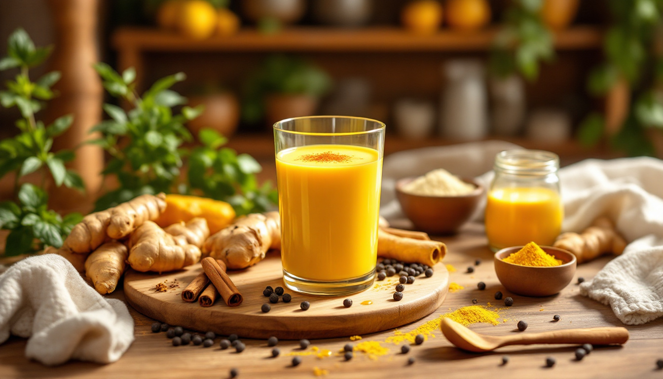 découvrez notre délicieuse recette de golden milk bio, une boisson revitalisante qui favorise un bien-être optimal grâce à ses ingrédients naturels. parfaite pour apaiser l'esprit et réchauffer le corps, elle est facile à préparer et idéale pour toutes les occasions. offrez-vous un moment de douceur et de santé avec cette recette wellness incontournable.