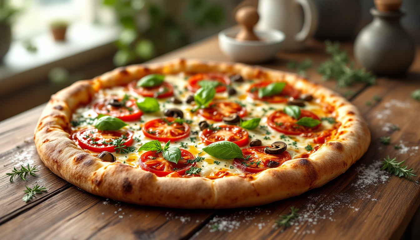 découvrez notre délicieuse recette de pizza bio maison avec une pâte savoureuse. apprenez à préparer une pizza saine et gourmande, faite avec des ingrédients biologiques et frais, idéale pour régaler vos proches lors de vos repas conviviaux.