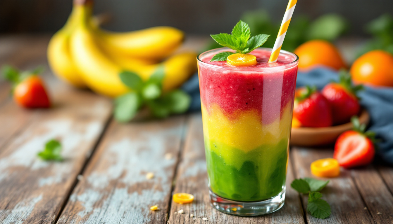 découvrez notre smoothie bio vitaminé, une alliance parfaite d'ingrédients naturels pour dynamiser votre journée. riches en vitamines et minéraux, il est idéal pour booster votre énergie et soutenir votre bien-être au quotidien. un délice à savourer pour un coup de fouet santé !