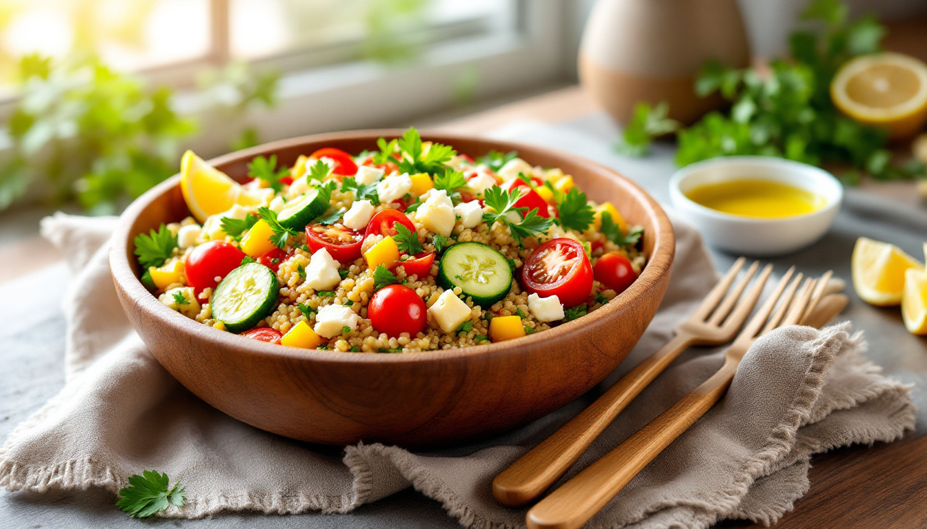 découvrez notre délicieuse recette de quinoa bio, idéale pour un repas riche en protéines. facile à préparer, cette recette saine et savoureuse vous permettra de profiter des bienfaits du quinoa tout en régalant vos papilles. parfait pour un déjeuner nutritif ou un dîner léger !